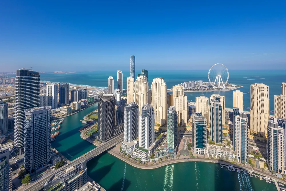 Dubai Marina Ariel View