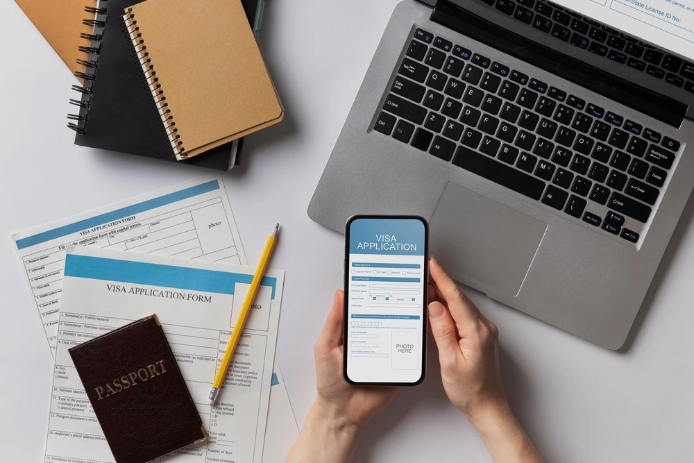 Online visa application process